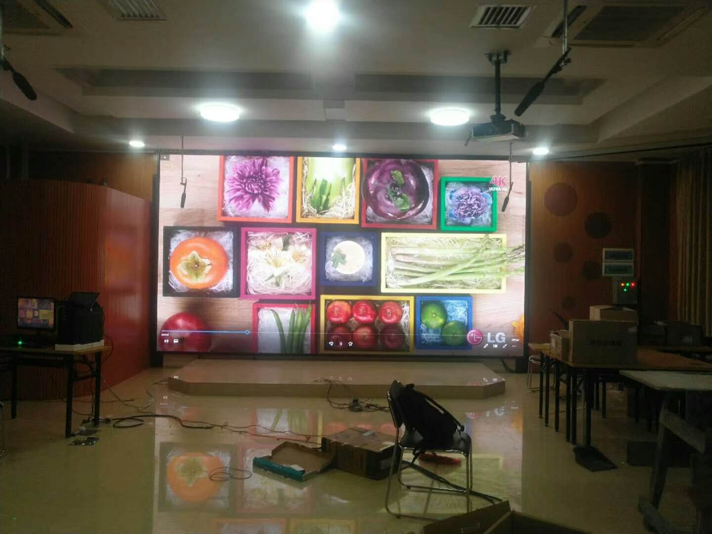 臺北河漢區室內P4全彩LED顯示屏